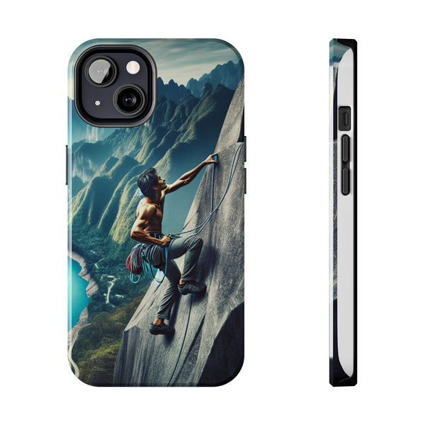 Summit Edge: Climbing Above the Serpent Rive Tough Phone Cases iPhone 13 Printify Phone Case - Tracy McCrackin Photography