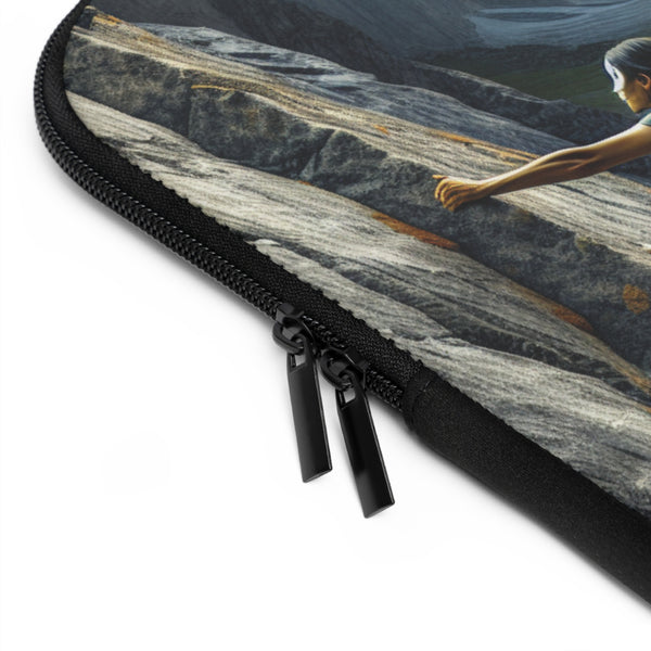 The Epic Climb of a Rock Warrior - Laptop Sleeve Printify Laptop Sleeve - Tracy McCrackin Photography