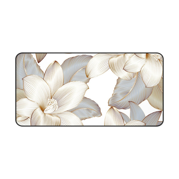 Desk Mat - Vivid Gold Fall Flower Computer Pad 16" × 32" Printify Home Decor - Tracy McCrackin Photography