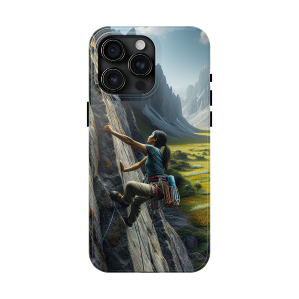 Rock Climbing Elation! Tough Phone Cases iPhone 15 Pro Max Printify Phone Case - Tracy McCrackin Photography