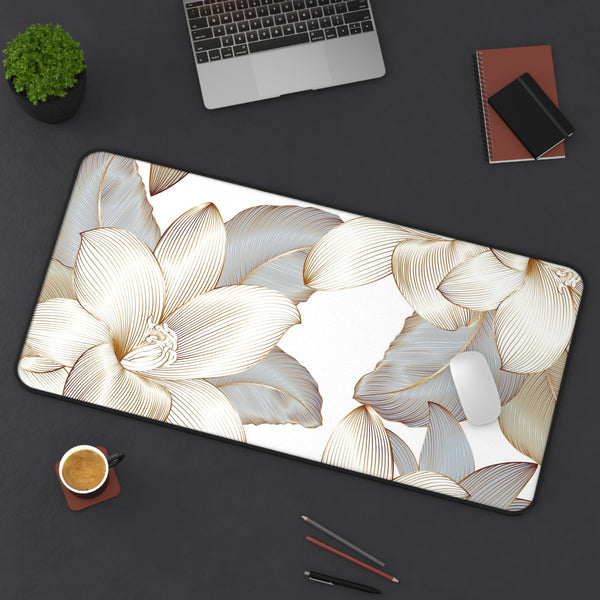Desk Mat - Vivid Gold Fall Flower Computer Pad 12" × 18" Printify Home Decor - Tracy McCrackin Photography
