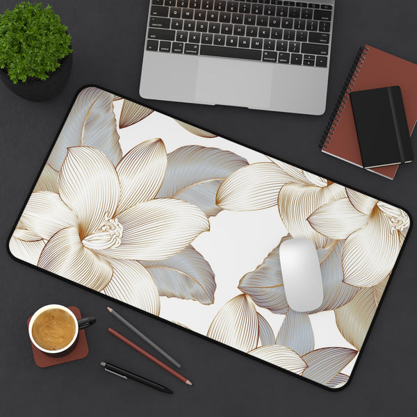 Desk Mat - Vivid Gold Fall Flower Computer Pad 12" × 18" Printify Home Decor - Tracy McCrackin Photography
