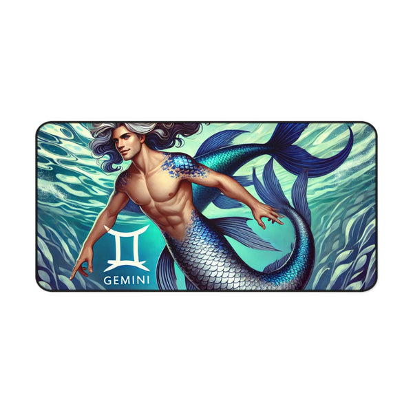 Gemini Merman Desk Mat 16" × 32" Printify Home Decor - Tracy McCrackin Photography