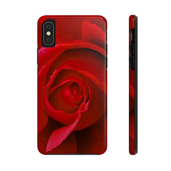Crimson Bloom: Timeless Elegance - Tough Phone Cases iPhone X Printify Phone Case - Tracy McCrackin Photography