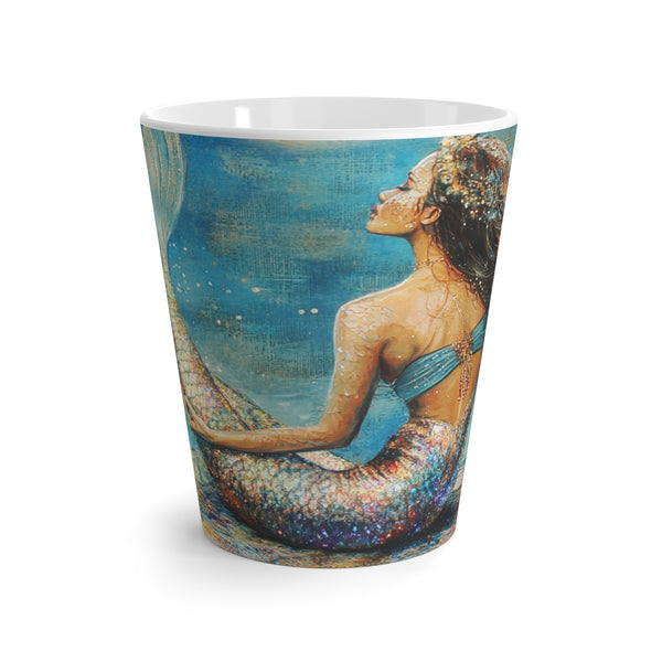 Mermaid Princess Latte Mug 12oz Printify Mug - Tracy McCrackin Photography