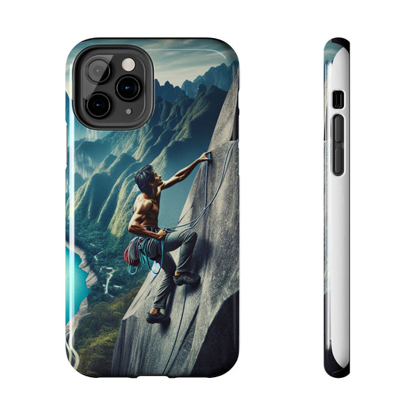 Summit Edge: Climbing Above the Serpent Rive Tough Phone Cases iPhone 11 Pro Printify Phone Case - Tracy McCrackin Photography
