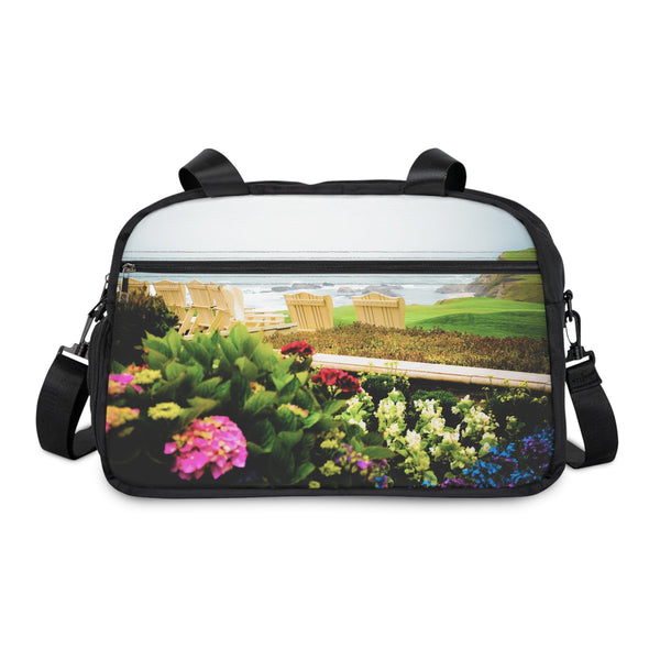 Carmel's Ocean Views Fitness Handbag 12.4" x 13.3" / Black Printify Bags - Tracy McCrackin Photography