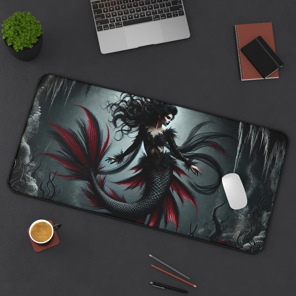 Eternal Depths: The Gothic Mermaid Computer Pad 12" × 18" Printify Home Decor - Tracy McCrackin Photography