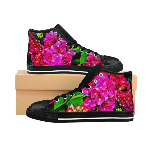 Walking Through the Garden Women's High-top Sneakers US 6 / Black sole Printify Shoes - Tracy McCrackin Photography