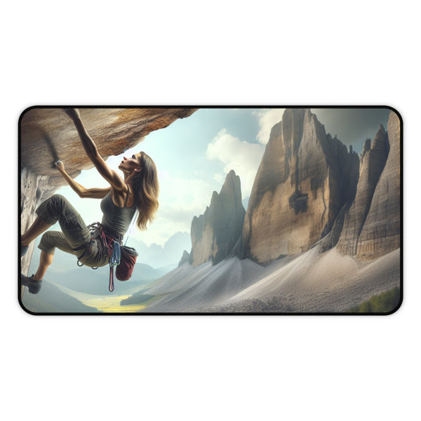 Epic Rock Climbing Adventure Computer Pad 12" × 22" Printify Home Decor - Tracy McCrackin Photography