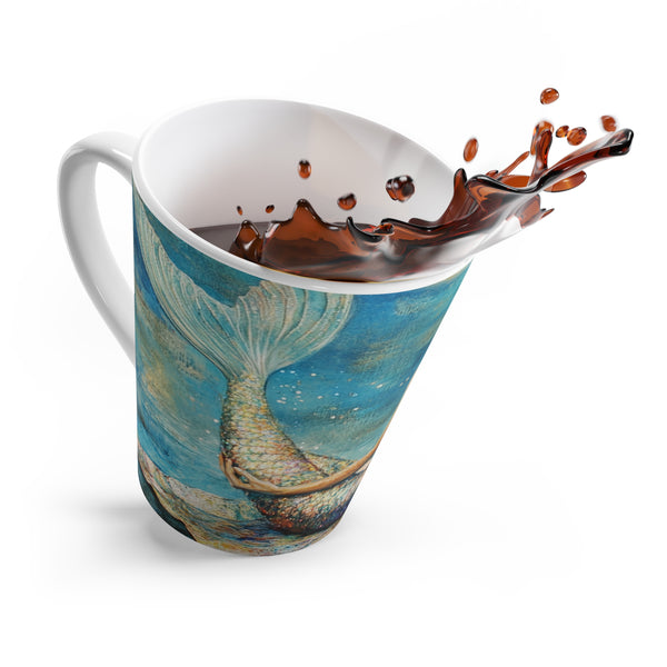 Mermaid Princess Latte Mug 12oz Printify Mug - Tracy McCrackin Photography