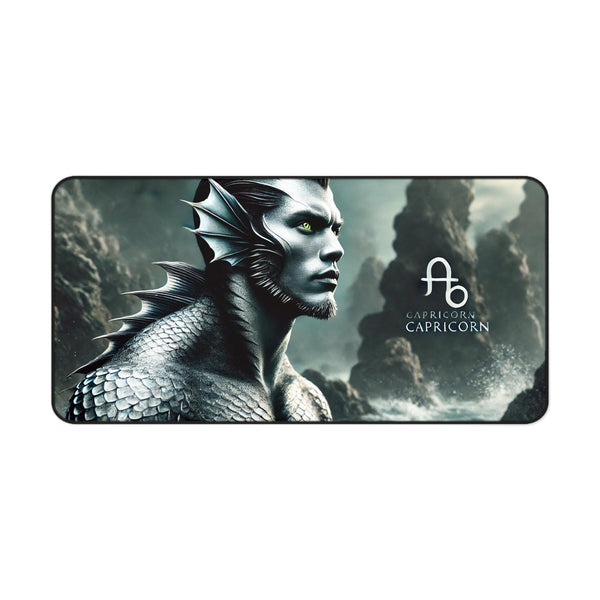 Capricorn Abyss: Resolute Merman Desk Mat 16" × 32" Printify Home Decor - Tracy McCrackin Photography