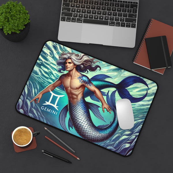 Gemini Merman Desk Mat 12" × 18" Printify Home Decor - Tracy McCrackin Photography
