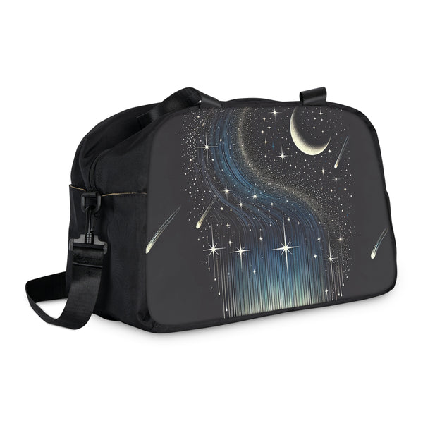 Raining Stars Fitness Handbag 12.4" x 13.3" / Black Printify Bags - Tracy McCrackin Photography