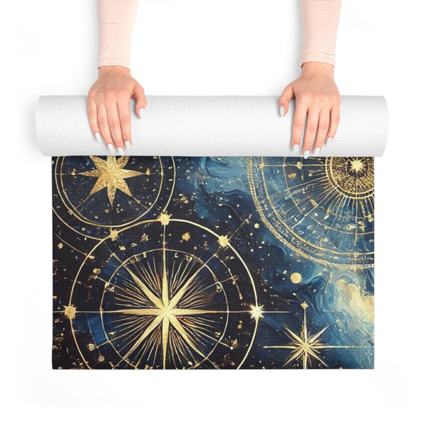 Spaced Out Constellation Foam Yoga Mat 24” x 72” Printify Home Decor - Tracy McCrackin Photography