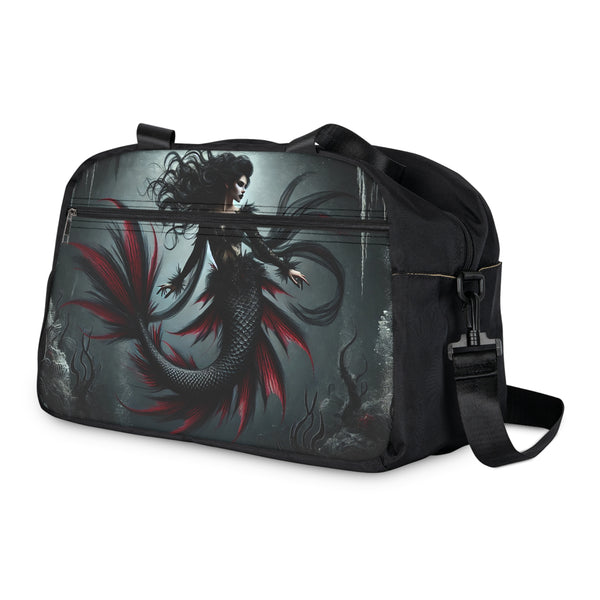 Gothic Seawitch Fitness Handbag 12.4" x 13.3" / Black Printify Bags - Tracy McCrackin Photography