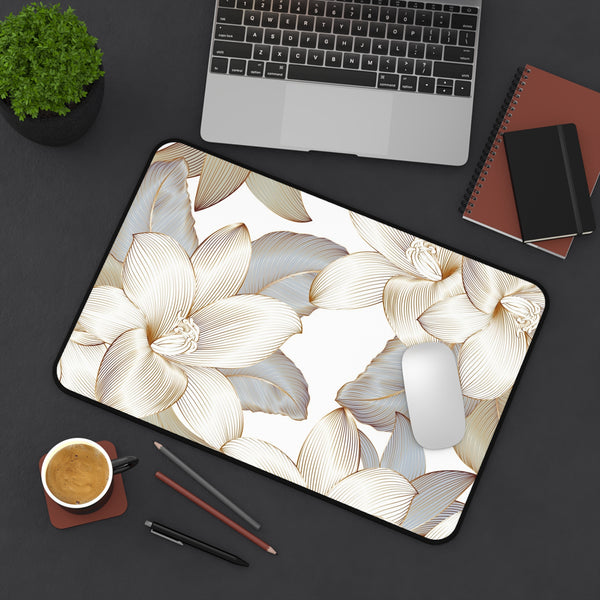 Desk Mat - Vivid Gold Fall Flower Computer Pad 12" × 18" Printify Home Decor - Tracy McCrackin Photography