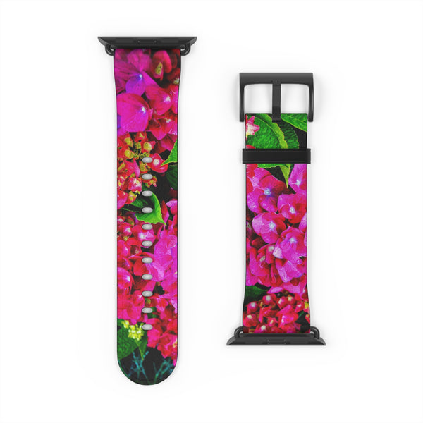 Vibrant Floral Band Watch Band 38 - 41 mm / Black Matte Printify Accessories - Tracy McCrackin Photography