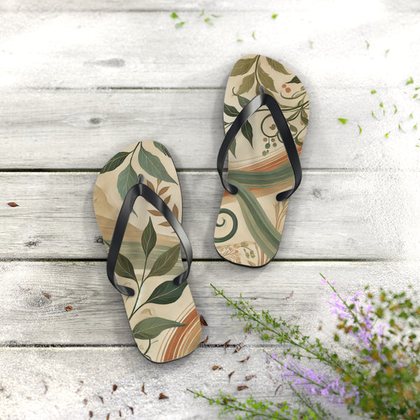 Step Into Tranquility: Flip Flops S / Black sole Printify Shoes - Tracy McCrackin Photography