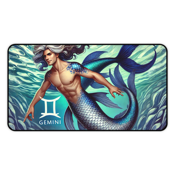 Gemini Merman Desk Mat 12" × 22" Printify Home Decor - Tracy McCrackin Photography