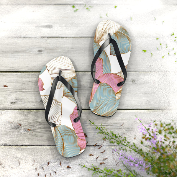 Elegant floral Flip Flops S / Black sole Printify Shoes - Tracy McCrackin Photography