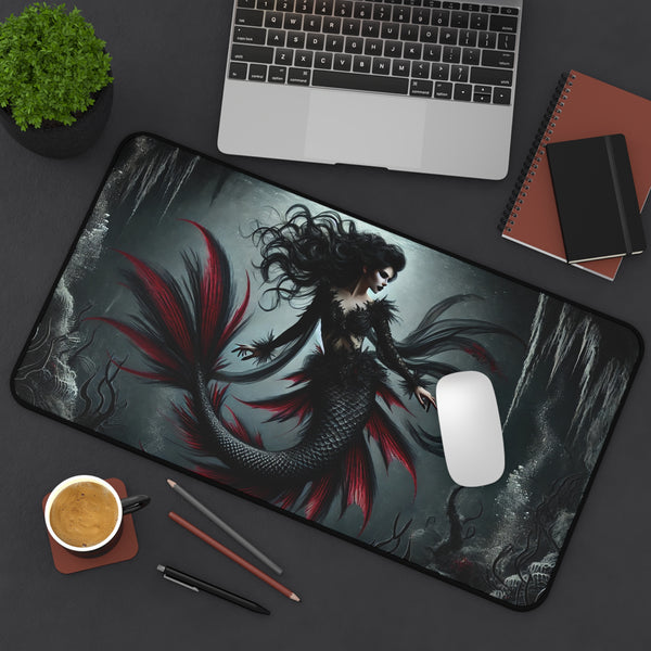 Eternal Depths: The Gothic Mermaid Computer Pad 12" × 18" Printify Home Decor - Tracy McCrackin Photography