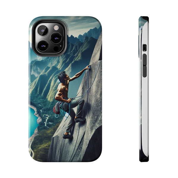 Summit Edge: Climbing Above the Serpent Rive Tough Phone Cases iPhone 12 Pro Max Printify Phone Case - Tracy McCrackin Photography