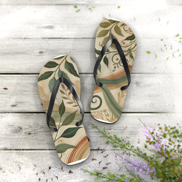 Step Into Tranquility: Flip Flops S / Black sole Printify Shoes - Tracy McCrackin Photography