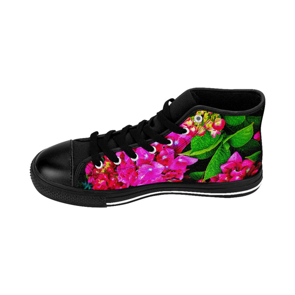 Walking Through the Garden Women's High-top Sneakers US 6 / Black sole Printify Shoes - Tracy McCrackin Photography