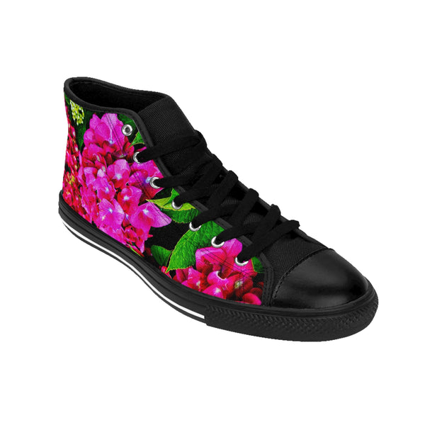 Walking Through the Garden Women's High-top Sneakers US 6 / Black sole Printify Shoes - Tracy McCrackin Photography