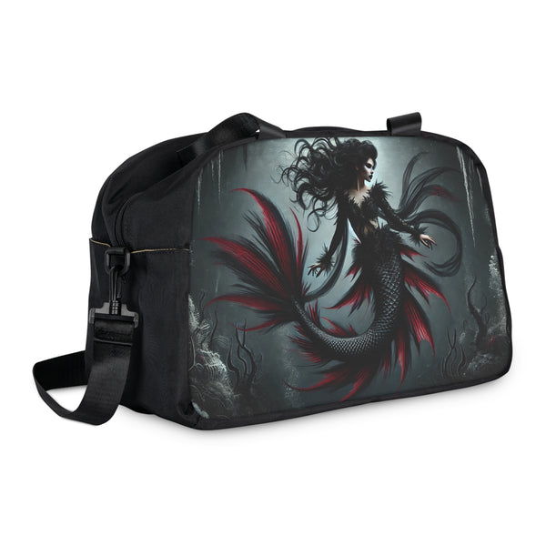 Gothic Seawitch Fitness Handbag 12.4" x 13.3" / Black Printify Bags - Tracy McCrackin Photography