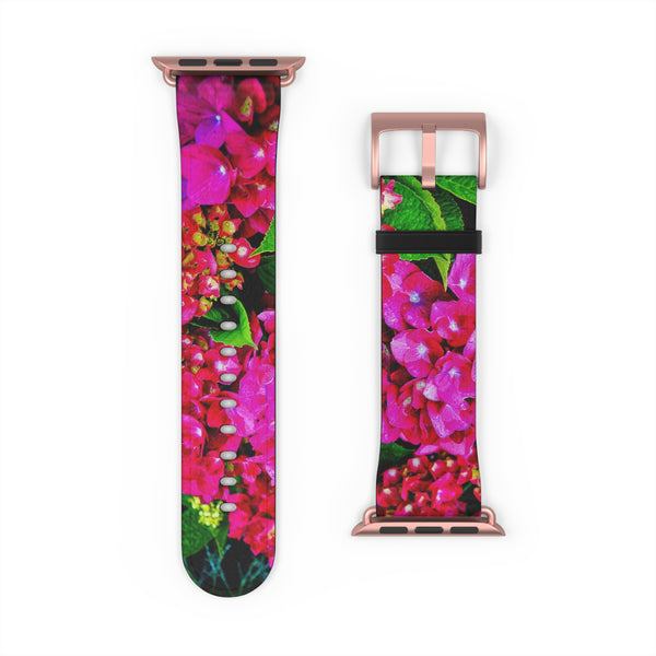 Vibrant Floral Band Watch Band 38 - 41 mm / Black Matte Printify Accessories - Tracy McCrackin Photography