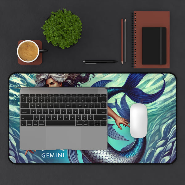 Gemini Merman Desk Mat 12" × 18" Printify Home Decor - Tracy McCrackin Photography