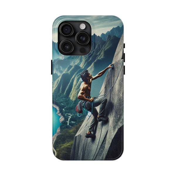 Summit Edge: Climbing Above the Serpent Rive Tough Phone Cases Printify Phone Case - Tracy McCrackin Photography