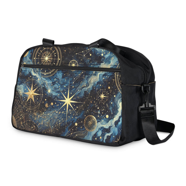 Spaced Out Constellation Fitness Handbag 12.4" x 13.3" / Black Printify Bags - Tracy McCrackin Photography