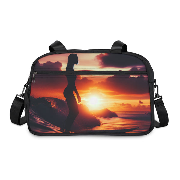 Sunrise Bliss Fitness Handbag 12.4" x 13.3" / Black Printify Bags - Tracy McCrackin Photography