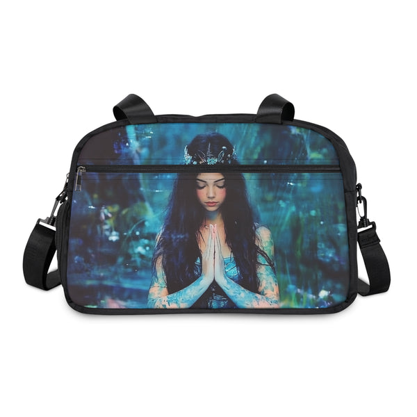 Yoga Fairy Princess Fitness Handbag 12.4" x 13.3" / Black Printify Bags - Tracy McCrackin Photography