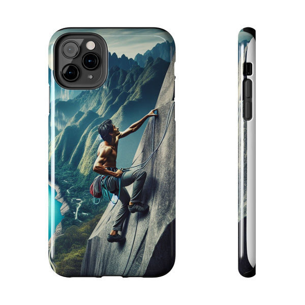 Summit Edge: Climbing Above the Serpent Rive Tough Phone Cases iPhone 11 Pro Max Printify Phone Case - Tracy McCrackin Photography