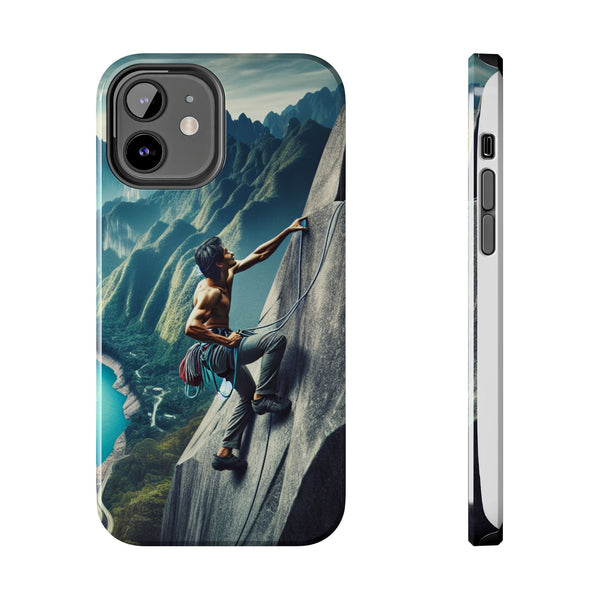 Summit Edge: Climbing Above the Serpent Rive Tough Phone Cases iPhone 12 Printify Phone Case - Tracy McCrackin Photography