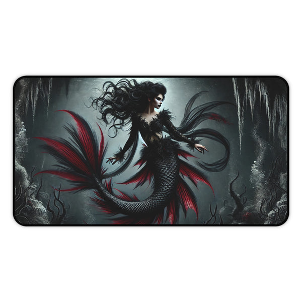 Eternal Depths: The Gothic Mermaid Computer Pad 12" × 22" Printify Home Decor - Tracy McCrackin Photography