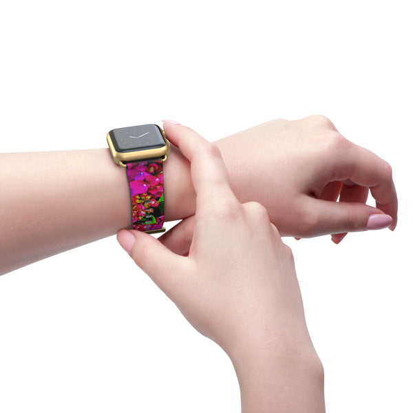 Vibrant Floral Band Watch Band 38 - 41 mm / Black Matte Printify Accessories - Tracy McCrackin Photography