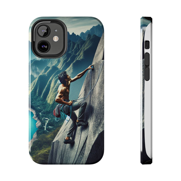 Summit Edge: Climbing Above the Serpent Rive Tough Phone Cases iPhone 12 Mini Printify Phone Case - Tracy McCrackin Photography