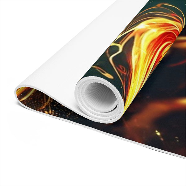 Fiery Aries Mermaid Foam Yoga Mat 24” x 72” Printify Home Decor - Tracy McCrackin Photography