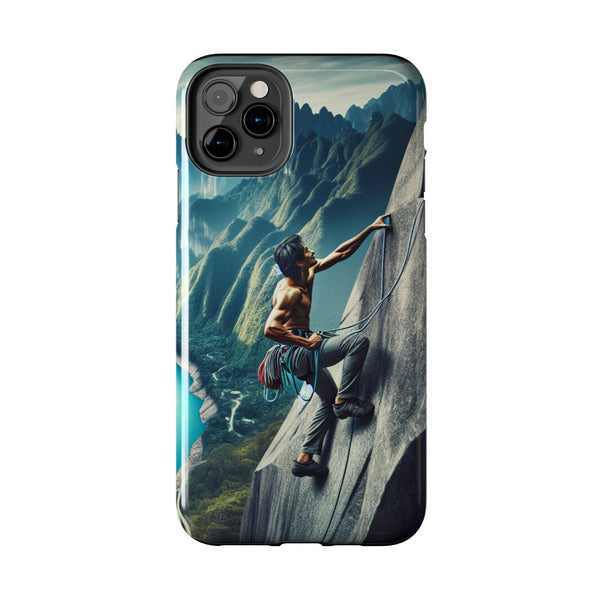 Summit Edge: Climbing Above the Serpent Rive Tough Phone Cases Printify Phone Case - Tracy McCrackin Photography