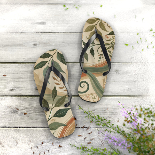 Step Into Tranquility: Flip Flops S / Black sole Printify Shoes - Tracy McCrackin Photography