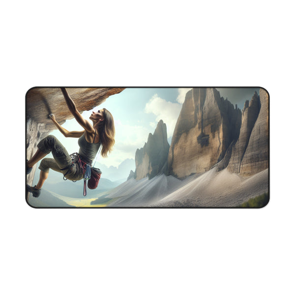 Epic Rock Climbing Adventure Computer Pad 16" × 32" Printify Home Decor - Tracy McCrackin Photography