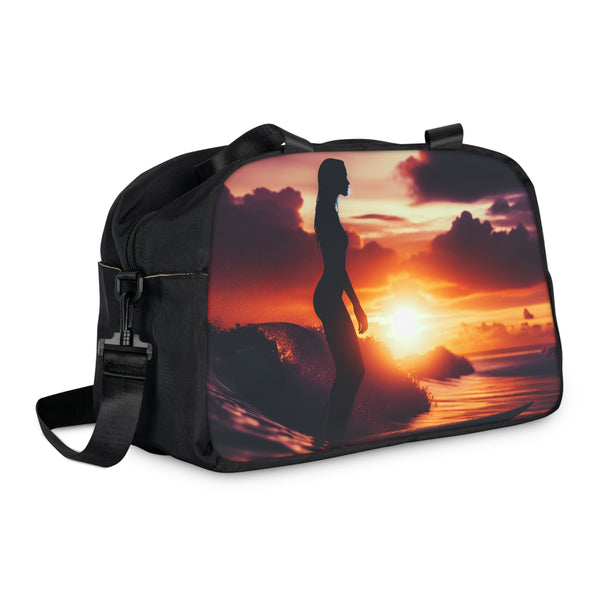 Sunrise Bliss Fitness Handbag 12.4" x 13.3" / Black Printify Bags - Tracy McCrackin Photography