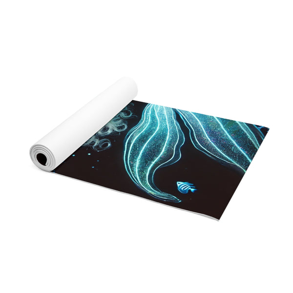 Futuristic Cyber Mermaid Foam Yoga Mat 24” x 72” Printify Home Decor - Tracy McCrackin Photography