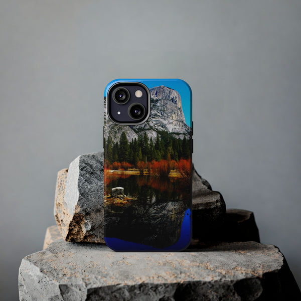 Mirror Lake, Yosemite Tough Phone Cases iPhone 13 Mini Printify Phone Case - Tracy McCrackin Photography