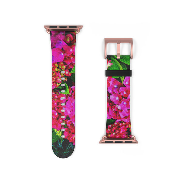 Vibrant Floral Band Watch Band 38 - 41 mm / Black Matte Printify Accessories - Tracy McCrackin Photography